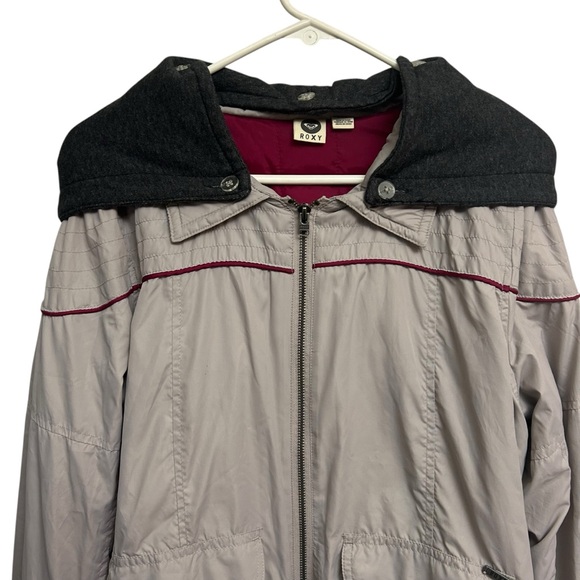 Roxy Jackets & Blazers - Roxy Gray Bomber Jacket